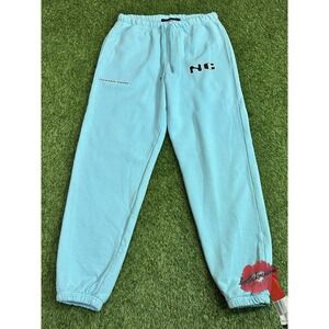 Noon Goons Icon Sweatpants Size Medium Pool Blue Logo Streetwear Baggy Oversized